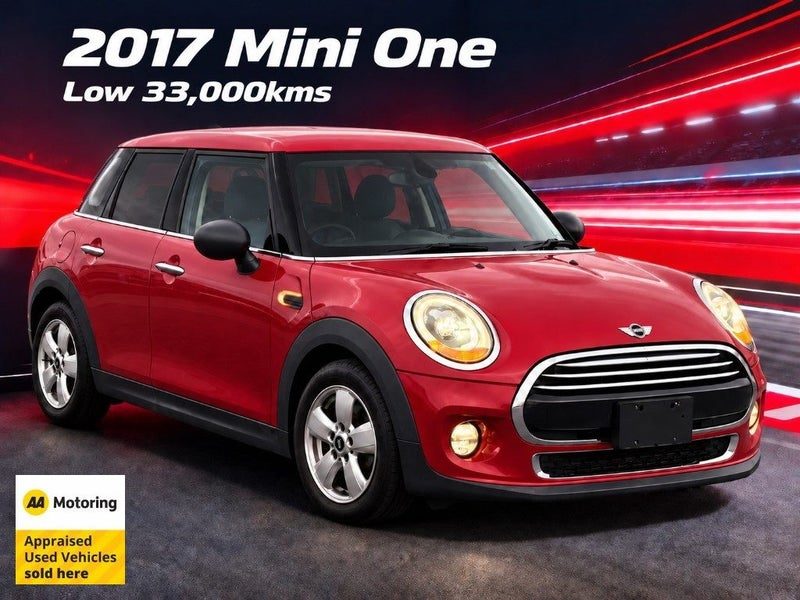 2017 MINI One Low 33,000kms