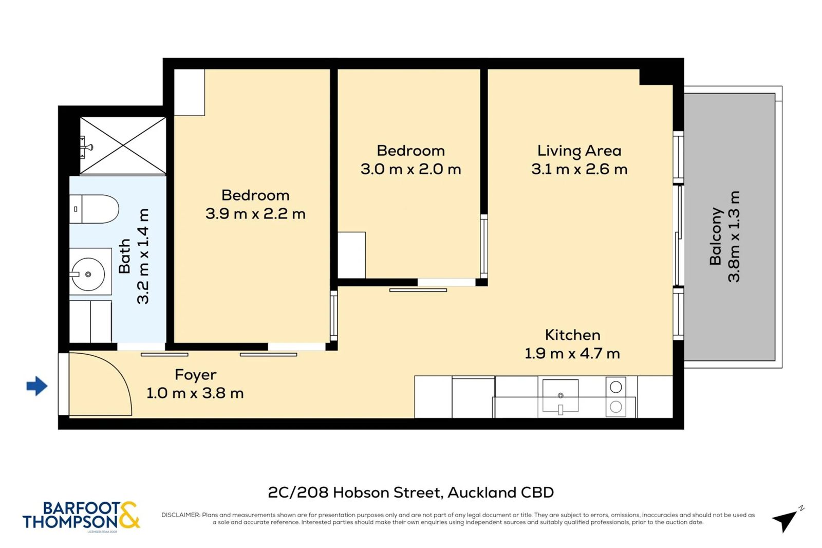 2C/208 Hobson Street, Auckland Central, photo 2